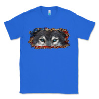 True Royal wolf eyes american flag Classic Tee - RanaPortraitStore