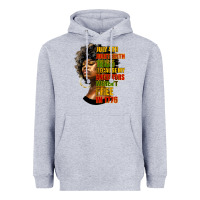 Heather Grey juneteenth 1885 because my ancestors weren't free in 1776 black woman Heavyweight Hoodie - HRA Design Shop