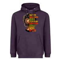 Plum juneteenth 1885 because my ancestors weren't free in 1776 black woman Heavyweight Hoodie - HRA Design Shop