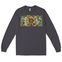 Smoke western sunflower and gemstone license plate Long Sleeve Tee - RanaPortraitStore
