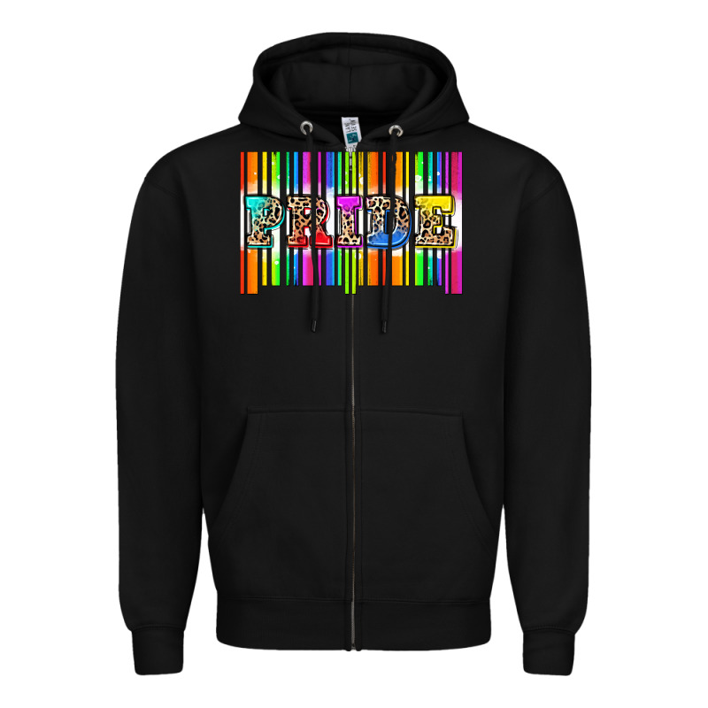 Pride Barcode Zipper Hoodie by Zillion Design Studio | Teevron