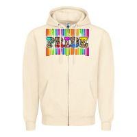 Sandshell pride barcode Zipper Hoodie - Zillion Design Studio