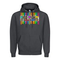 Smoke pride barcode Zipper Hoodie - Zillion Design Studio