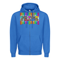 True Royal pride barcode Zipper Hoodie - Zillion Design Studio