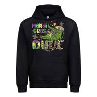 Black mardi gras dude alligator Urban Hoodie - MaliasSmallBusiness
