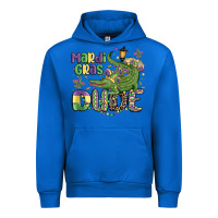 Cobalt mardi gras dude alligator Urban Hoodie - MaliasSmallBusiness