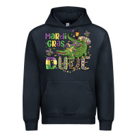 Navy mardi gras dude alligator Urban Hoodie - MaliasSmallBusiness