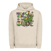 Pigment French Oak mardi gras dude alligator Urban Hoodie - MaliasSmallBusiness