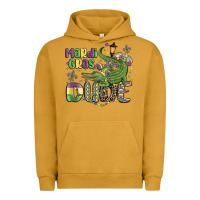 Pigment Peanut Butter mardi gras dude alligator Urban Hoodie - MaliasSmallBusiness
