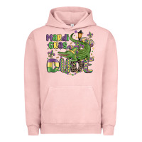 Pigment Salmon mardi gras dude alligator Urban Hoodie - MaliasSmallBusiness