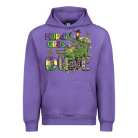 Tulip mardi gras dude alligator Urban Hoodie - MaliasSmallBusiness