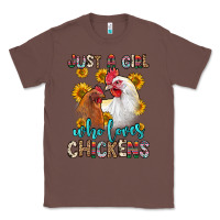 Chestnut just a girl who loves chickens Classic Tee - Zillion Design Studio