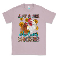 Lilac just a girl who loves chickens Classic Tee - Zillion Design Studio