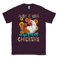 Plum just a girl who loves chickens Classic Tee - Zillion Design Studio