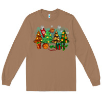 Toasted Coconut christmas trees with basketball Long Sleeve Tee - Zillion Design Studio