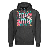 Charcoal Heather mama nurse Zipper Hoodie - texasbilliewilder