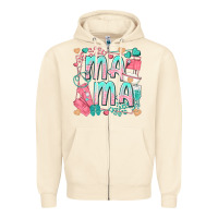 Sandshell mama nurse Zipper Hoodie - texasbilliewilder