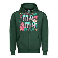 Sports Green mama nurse Zipper Hoodie - texasbilliewilder