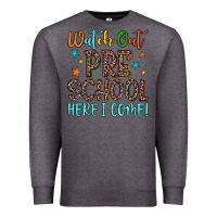 Charcoal Heather watch out preschool here i come! Premium Sweatshirt - JahusDesignShop