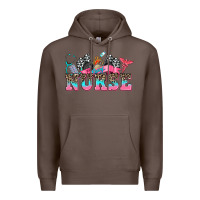 Coffee nurse with race and  equipment Premium Hoodie - AdoDesignShop