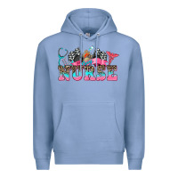Colony Blue nurse with race and  equipment Premium Hoodie - AdoDesignShop