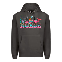 Smoke nurse with race and  equipment Premium Hoodie - AdoDesignShop