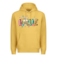 Antique Gold love school bus Premium Hoodie - MaliasSmallBusiness