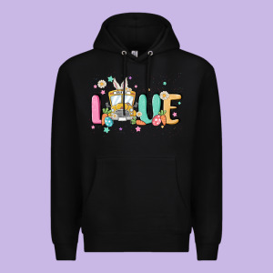 Love School Bus Premium Hoodie Designed By Maliassmallbusiness