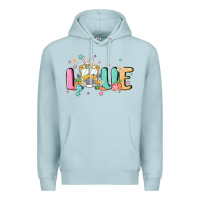 Blue Mist love school bus Premium Hoodie - MaliasSmallBusiness