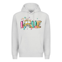 Dove Grey love school bus Premium Hoodie - MaliasSmallBusiness