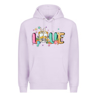Lilac love school bus Premium Hoodie - MaliasSmallBusiness