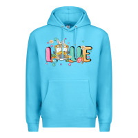 Ocean Blue love school bus Premium Hoodie - MaliasSmallBusiness