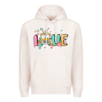 Pale Pink love school bus Premium Hoodie - MaliasSmallBusiness