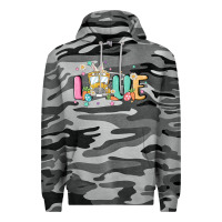 Slate Camo love school bus Premium Hoodie - MaliasSmallBusiness