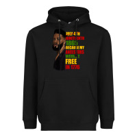 Black juneteenth 1885 because my ancestors weren't free in 1776 black man Heavyweight Hoodie - HRA Design Shop