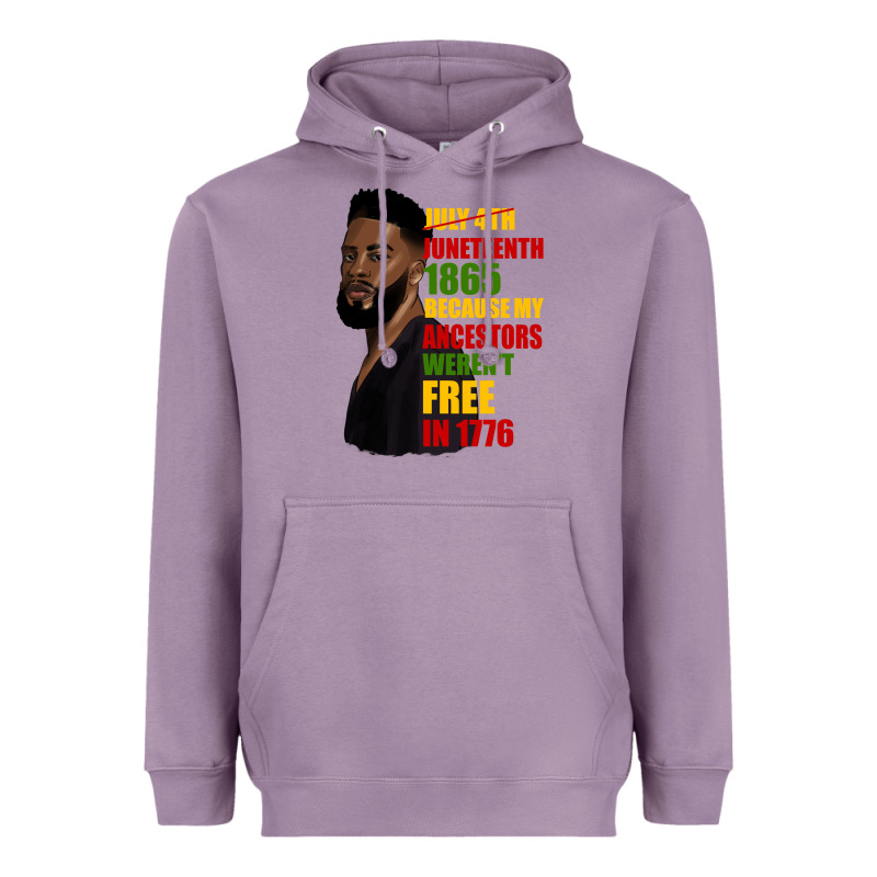 Juneteenth 1885 Because My Ancestors Weren't Free In 1776 Black Man Heavyweight Hoodie by HRA Design Shop | Teevron