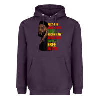 Plum juneteenth 1885 because my ancestors weren't free in 1776 black man Heavyweight Hoodie - HRA Design Shop