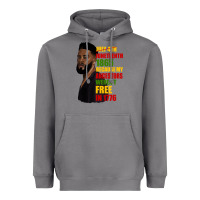 Storm juneteenth 1885 because my ancestors weren't free in 1776 black man Heavyweight Hoodie - HRA Design Shop