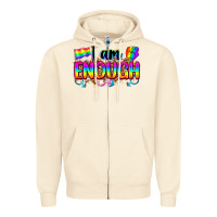 Sandshell i am enough Zipper Hoodie - Zillion Design Studio