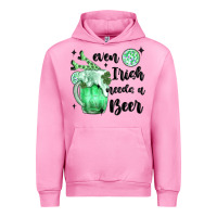 Fuchsia Pink even ırısh needs a beer Urban Hoodie - MaliasSmallBusiness