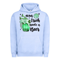Pigment Grape Ice even ırısh needs a beer Urban Hoodie - MaliasSmallBusiness