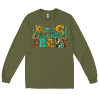 Army Green beautiful crazy Long Sleeve Tee - texasbilliewilder