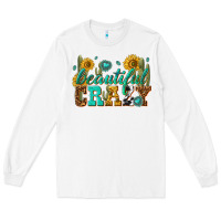 White beautiful crazy Long Sleeve Tee - texasbilliewilder