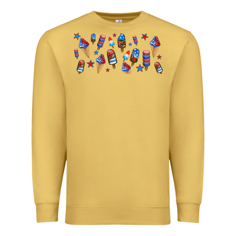 Usa Ice Cream And Popsicles Premium Sweatshirt by AdoDesignShop | Teevron