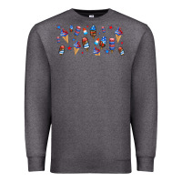 Charcoal Heather usa ice cream and popsicles Premium Sweatshirt - AdoDesignShop