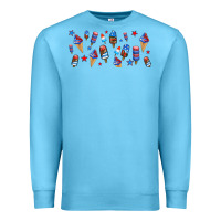 Ocean Blue usa ice cream and popsicles Premium Sweatshirt - AdoDesignShop