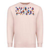 Pale Pink usa ice cream and popsicles Premium Sweatshirt - AdoDesignShop