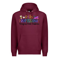 Burgundy paraprofessional Premium Hoodie - MaliasSmallBusiness