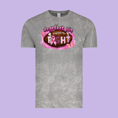 Together We Fight Football Vintage Tee Designed By Barkaloodesign
