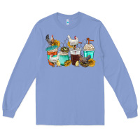 Colony Blue chicken coffee cups Long Sleeve Tee - texasbilliewilder
